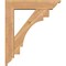 Ekena Millwork Merced Traditional Smooth Bracket w/ Offset Brace, Western Red Cedar, 5 1/2"W x 22"D x 26"H BKT0604X22X26MRC01SWR - alternate 4
